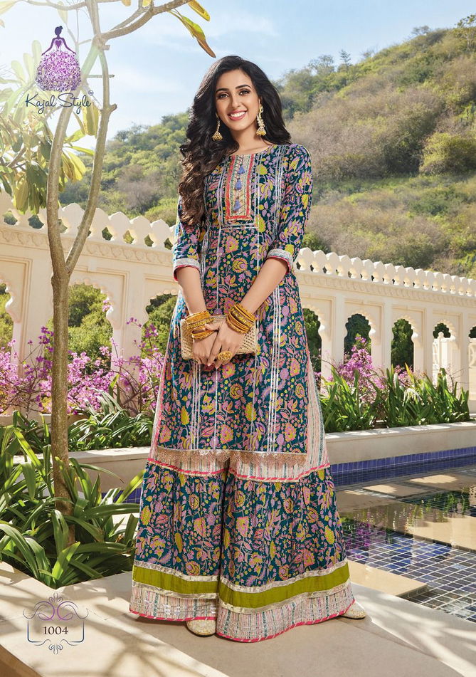 Eliza 1 New Designer Festive Wear Cotton Printed Kurti With Bottom Collection